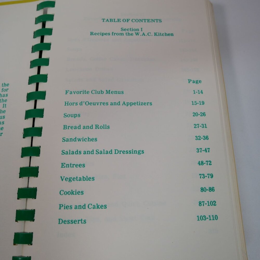 Womans Athletic Club Cookbook 1973 Illustrated Recipes VTG Comb-bound - Picture 5 of 5